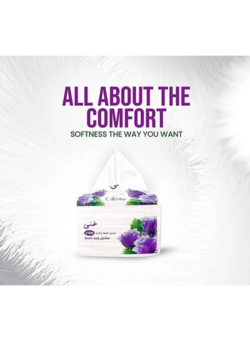 Ghena Soft paper Tissues Skin friendly Highly Absorbent White paper face Towel-6000pcs - Image 4